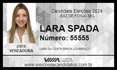 Candidato LARA SPADA 2024 - JUIZ DE FORA - Eleições