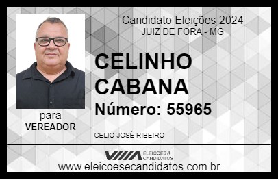 Candidato CELINHO CABANA 2024 - JUIZ DE FORA - Eleições