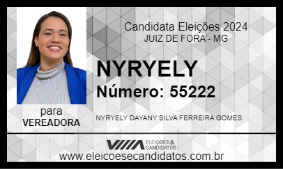 Candidato NYRYELY 2024 - JUIZ DE FORA - Eleições