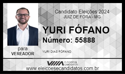 Candidato YURI FÓFANO 2024 - JUIZ DE FORA - Eleições