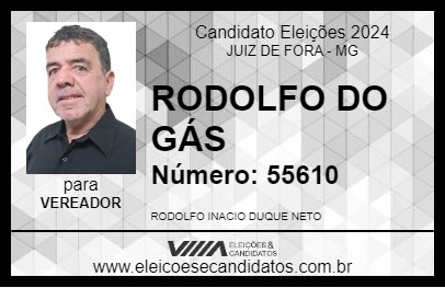 Candidato RODOLFO DO GÁS 2024 - JUIZ DE FORA - Eleições