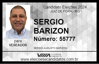 Candidato SERGIO BARIZON 2024 - JUIZ DE FORA - Eleições