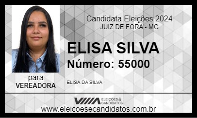 Candidato ELISA SILVA 2024 - JUIZ DE FORA - Eleições