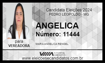 Candidato ANGELICA 2024 - PEDRO LEOPOLDO - Eleições