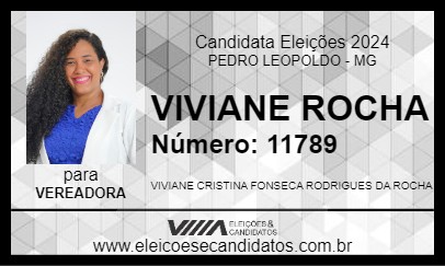 Candidato VIVIANE ROCHA 2024 - PEDRO LEOPOLDO - Eleições