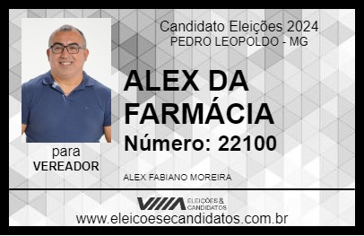 Candidato ALEX DA FARMÁCIA 2024 - PEDRO LEOPOLDO - Eleições