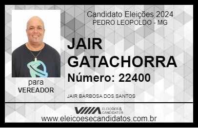 Candidato JAIR GATACHORRA 2024 - PEDRO LEOPOLDO - Eleições