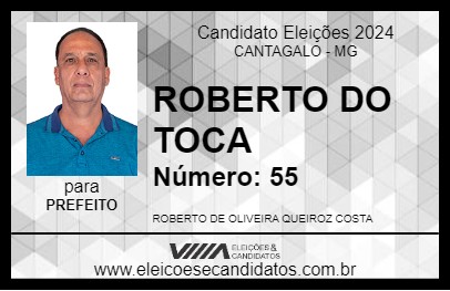 Candidato ROBERTO DO TOCA 2024 - CANTAGALO - Eleições