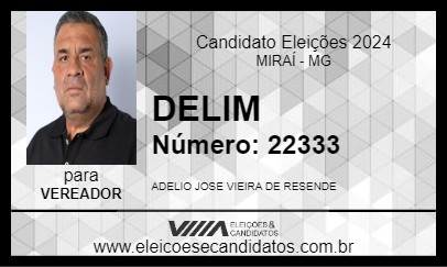 Candidato DELIM 2024 - MIRAÍ - Eleições