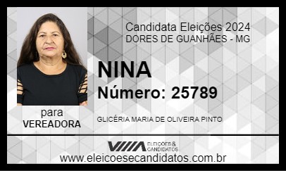 Candidato NINA 2024 - DORES DE GUANHÃES - Eleições