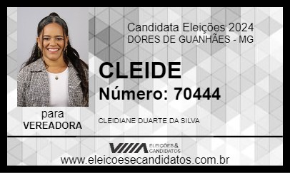 Candidato CLEIDE 2024 - DORES DE GUANHÃES - Eleições