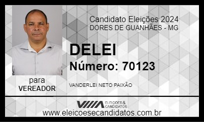 Candidato DELEI 2024 - DORES DE GUANHÃES - Eleições