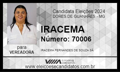 Candidato IRACEMA 2024 - DORES DE GUANHÃES - Eleições