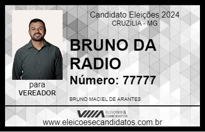 Candidato BRUNO DA RADIO 2024 - CRUZÍLIA - Eleições