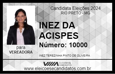 Candidato INEZ DO ÔNIBUS 2024 - RIO PRETO - Eleições