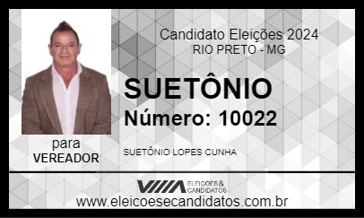 Candidato SUETÔNIO 2024 - RIO PRETO - Eleições