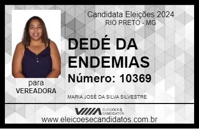 Candidato DEDÉ DA ENDEMIAS 2024 - RIO PRETO - Eleições