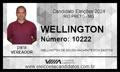 Candidato WELLINGTON 2024 - RIO PRETO - Eleições