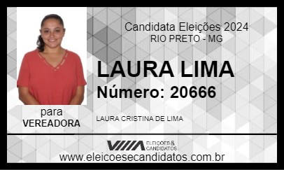 Candidato LAURA LIMA 2024 - RIO PRETO - Eleições