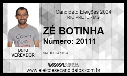 Candidato ZÉ BOTINHA 2024 - RIO PRETO - Eleições