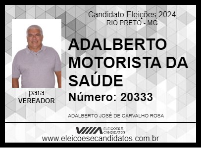 Candidato ADALBERTO MOTORISTA DA SAÚDE 2024 - RIO PRETO - Eleições