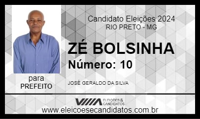 Candidato ZÉ BOLSINHA 2024 - RIO PRETO - Eleições