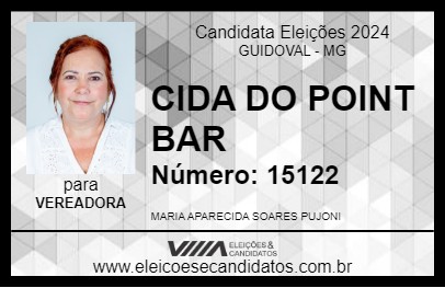 Candidato CIDA DO POINT BAR 2024 - GUIDOVAL - Eleições