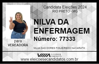 Candidato NILVA DA ENFERMAGEM 2024 - RIO PRETO - Eleições