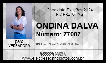 Candidato ONDINA DALVA 2024 - RIO PRETO - Eleições