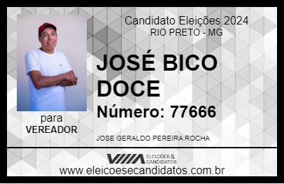 Candidato JOSÉ BICO DOCE 2024 - RIO PRETO - Eleições