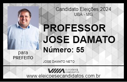 Candidato PROFESSOR JOSE DAMATO 2024 - UBÁ - Eleições