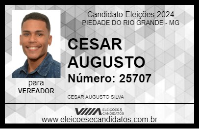 Candidato CESAR AUGUSTO 2024 - PIEDADE DO RIO GRANDE - Eleições