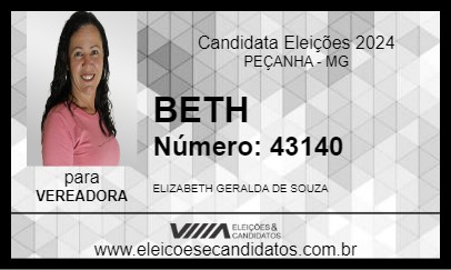 Candidato BETH 2024 - PEÇANHA - Eleições