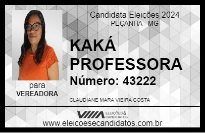 Candidato KAKÁ PROFESSORA 2024 - PEÇANHA - Eleições