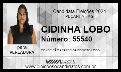 Candidato CIDINHA LOBO 2024 - PEÇANHA - Eleições