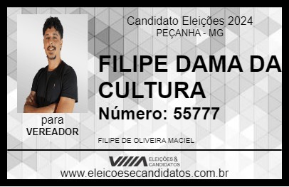 Candidato FILIPE DAMA 2024 - PEÇANHA - Eleições