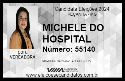 Candidato MICHELE HONORATO 2024 - PEÇANHA - Eleições