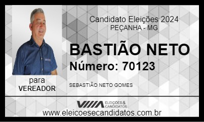 Candidato BASTIÃO NETO 2024 - PEÇANHA - Eleições