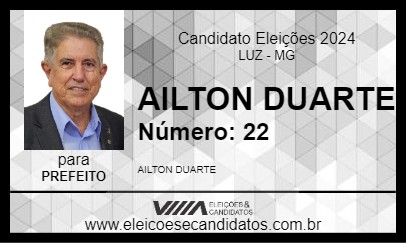 Candidato AILTON DUARTE 2024 - LUZ - Eleições