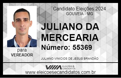 Candidato JULIANO DA MERCEARIA 2024 - GOUVEIA - Eleições