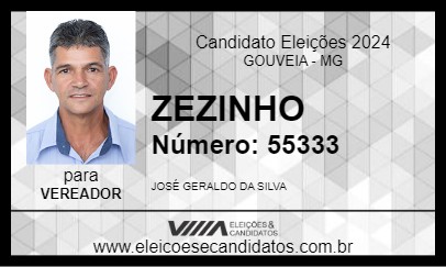 Candidato ZEZINHO 2024 - GOUVEIA - Eleições