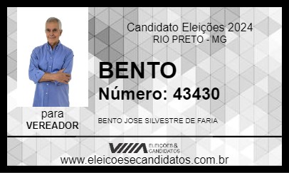 Candidato BENTO 2024 - RIO PRETO - Eleições