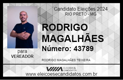 Candidato RODRIGO MAGALHÃES 2024 - RIO PRETO - Eleições