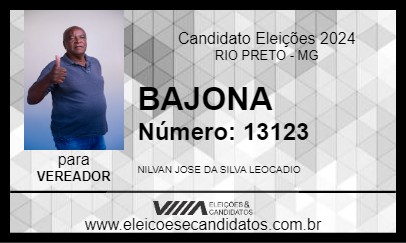 Candidato BAJONA 2024 - RIO PRETO - Eleições