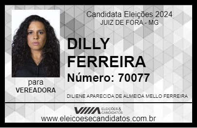 Candidato DILLY FERREIRA 2024 - JUIZ DE FORA - Eleições