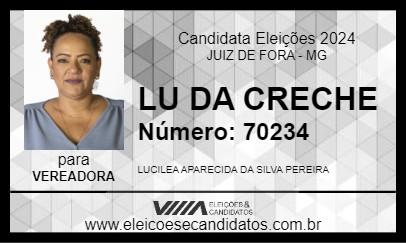 Candidato LU DA CRECHE 2024 - JUIZ DE FORA - Eleições