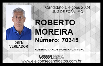 Candidato ROBERTO MOREIRA 2024 - JUIZ DE FORA - Eleições