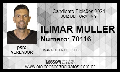 Candidato ILIMAR MULLER 2024 - JUIZ DE FORA - Eleições