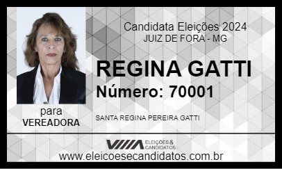 Candidato REGINA GATTI 2024 - JUIZ DE FORA - Eleições