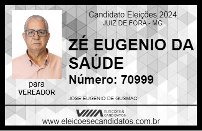 Candidato ZÉ EUGENIO DA SAÚDE 2024 - JUIZ DE FORA - Eleições